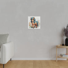 Load image into Gallery viewer, Happy Pony Wall Art | Square Matte Canvas