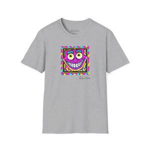 Neon Funky Face Pop Art | Unisex Softstyle T-Shirt