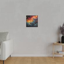 Load image into Gallery viewer, Fiery Swirls Wall Art | Square Matte Canvas