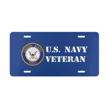 Load image into Gallery viewer, Navy Veteran Vanity Plate