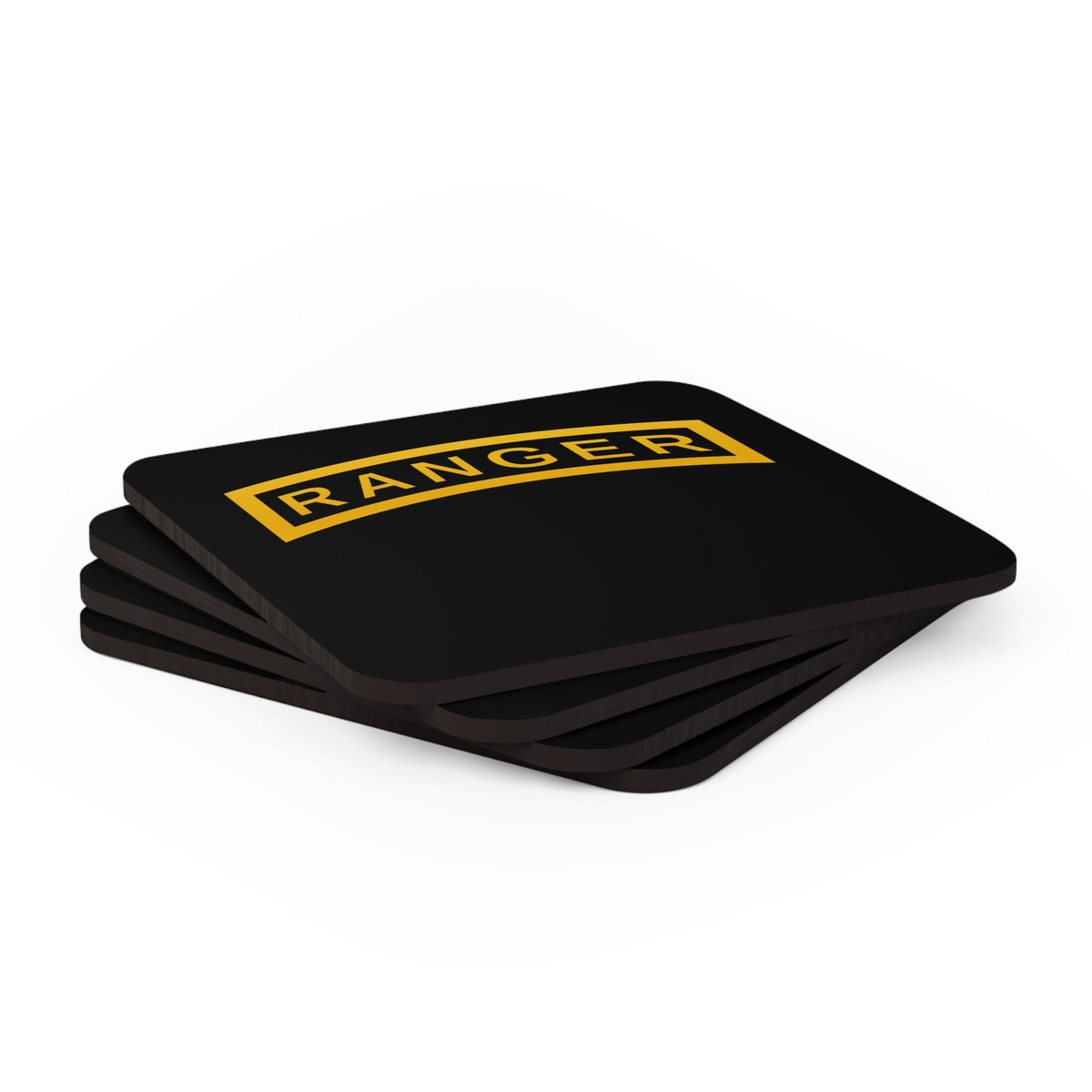 U.S. Army Ranger Tab Corkwood Coaster Set – Stryker Wear