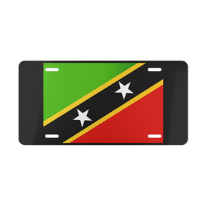 Saint Kitts & Nevis Flag Vanity Plate