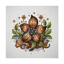 Load image into Gallery viewer, Vintage Style Flower Wall Art | Square Matte Canvas