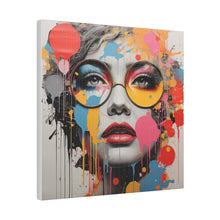 Load image into Gallery viewer, Female Model Pop Wall Art | Square Matte Canvas
