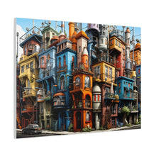 Load image into Gallery viewer, Painted City Block | Horizontal Matte Canvas