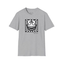 Load image into Gallery viewer, Black &amp; White Happy Pop Art | Unisex Softstyle T-Shirt