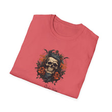 Load image into Gallery viewer, Vintage Tattoo Style Skull | Unisex Softstyle T-Shirt