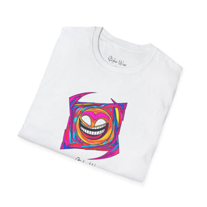 Abstract Funky Face Pop Art | Unisex Softstyle T-Shirt