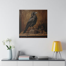 Load image into Gallery viewer, Raven on s Writing Desk Wall Art | Square Matte Canvas