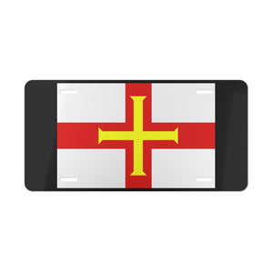 Guernsey Flag Vanity Plate