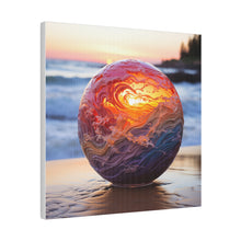 Load image into Gallery viewer, Beach in a Ball Wall Art | Square Matte Canvas