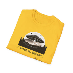 UFO I Want to Believe | Unisex Softstyle T-Shirt