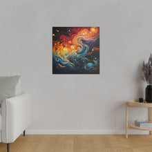 Load image into Gallery viewer, Fiery Swirls Wall Art | Square Matte Canvas