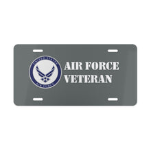 Load image into Gallery viewer, Air Force Veteran Vanity Plate
