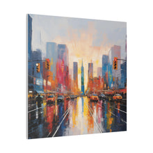 Load image into Gallery viewer, Painted City Wall Art | Square Matte Canvas