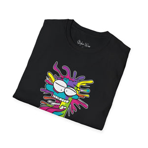 Neon Funny Face Pop Art | Unisex Softstyle T-Shirt