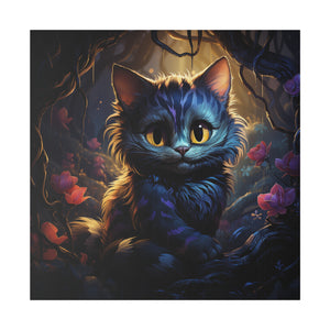 Fantasy Cat Wall Art | Square Matte Canvas