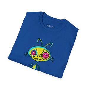 Alien Abstract Sketch | Unisex Softstyle T-Shirt