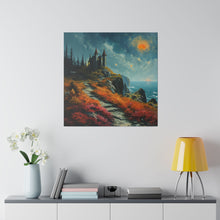 Load image into Gallery viewer, Castle on a Cliff Wall Art | Square Matte Canvas