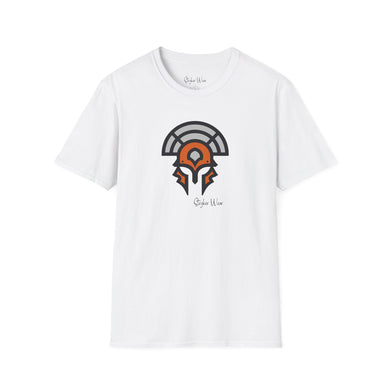 Warrior Helmet Orange | Unisex Softstyle T-Shirt