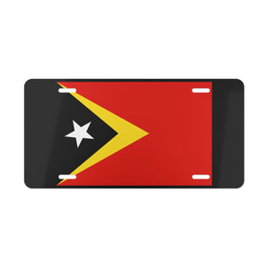 East Timor Flag Vanity Plate