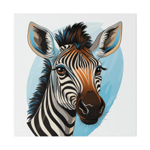 Load image into Gallery viewer, Zebra Wall Art | Square Matte Canvas