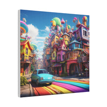 Load image into Gallery viewer, Fantasy Town Wall Art | Square Matte Canvas