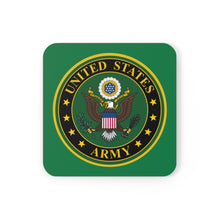 Load image into Gallery viewer, U.S. Army Emblem Corkwood Coaster Set