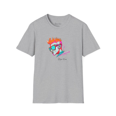 Retro Profile Sketch | Unisex Softstyle T-Shirt