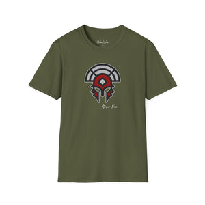 Warrior Helmet Red | Unisex Softstyle T-Shirt