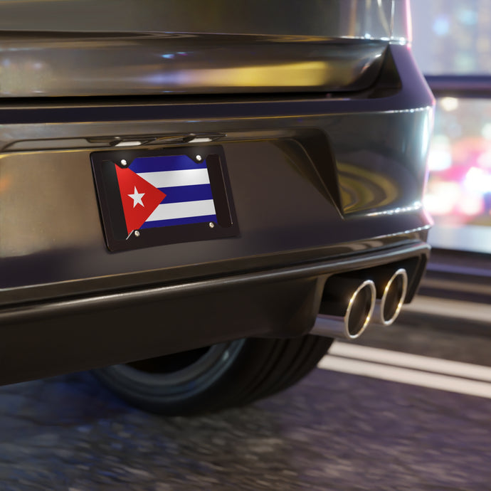 Cuba Flag Vanity Plate