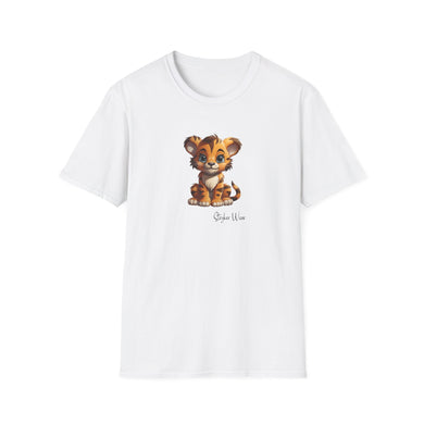 Happy Tiger Cub | Unisex Softstyle T-Shirt