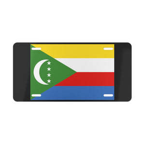 Comoros Flag Vanity Plate