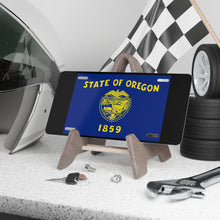 Load image into Gallery viewer, Oregon State Flag Vanity Plate