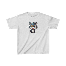 Load image into Gallery viewer, Happy Cartoon Kitty | Kids Heavy Cotton™ Tee