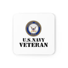 Load image into Gallery viewer, U.S. Navy Veteran Corkwood Coaster Set