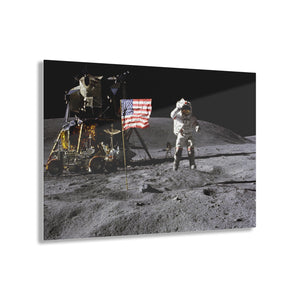 Astronaut John Young on the Lunar Surface Acrylic Prints