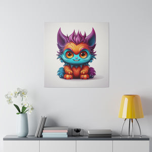 Colorful Kitty | Square Matte Canvas