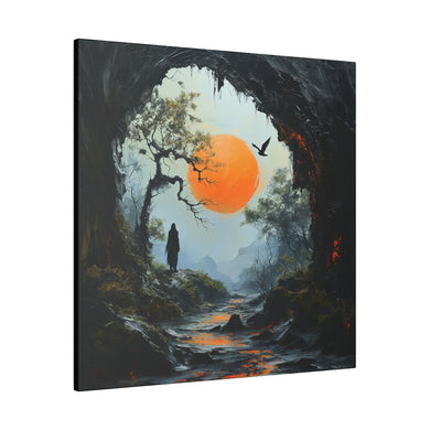 Fantasy Cave Wall Art | Square Matte Canvas