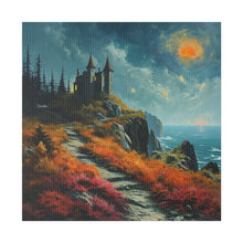 Load image into Gallery viewer, Castle on a Cliff Wall Art | Square Matte Canvas