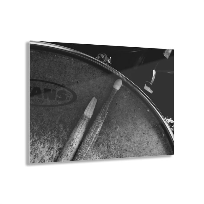 Drumsticks Black & White Acrylic Prints