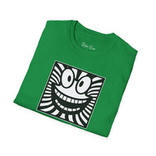 Load image into Gallery viewer, Black &amp; White Happy Pop Art | Unisex Softstyle T-Shirt