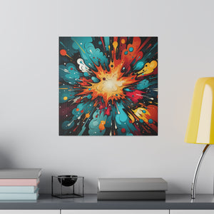 Cosmic Blast Wall Art | Square Matte Canvas