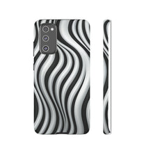 Load image into Gallery viewer, Funky Lines Black and White | iPhone, Samsung Galaxy, and Google Pixel Tough Cases