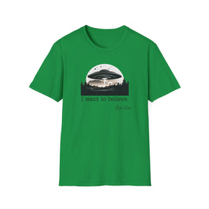 UFO I Want to Believe | Unisex Softstyle T-Shirt