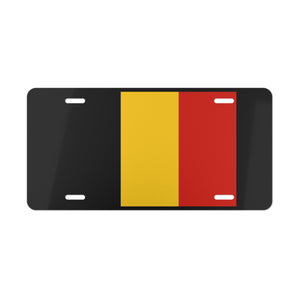 Belgium Flag Vanity Plate