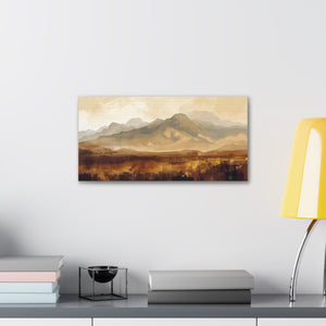 Faded Mountains - Horizontal Canvas Gallery Wraps