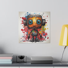 Load image into Gallery viewer, Painting Robot Wall Art | Square Matte Canvas