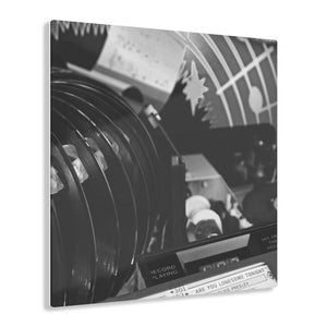 Records in the Jukebox Black & White Acrylic Prints