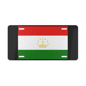 Tajikistan Flag Vanity Plate